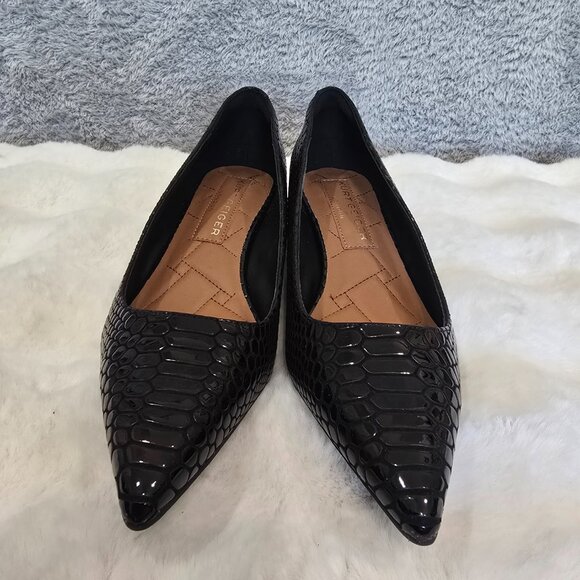Kurt Geiger London Kensington Flexi 45 Snake Print Leather Dress Pumps Size 40.5 - Picture 8 of 10